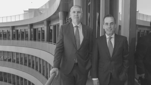 José Vicente de los Mozos, presidente del Comité Ejecutivo de Ifema Madrid, junto a Juan Arrizabalaga, nuevo director general de Ifema Madrid