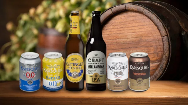 Parte de la línea de cervezas Karlsquell, la marca propia de Aldi