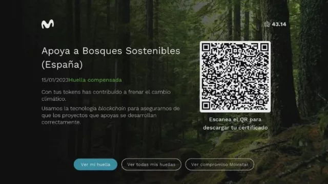 Movistar Plus+ lanza una innovadora living app que permite a sus clientes compensar su huella de carbono