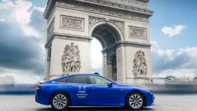 La flota sin emisiones de Toyota Mirai propulsados por hidrógeno funcionará durante los Juegos Olímpicos y Paralímpicos de París 2024
