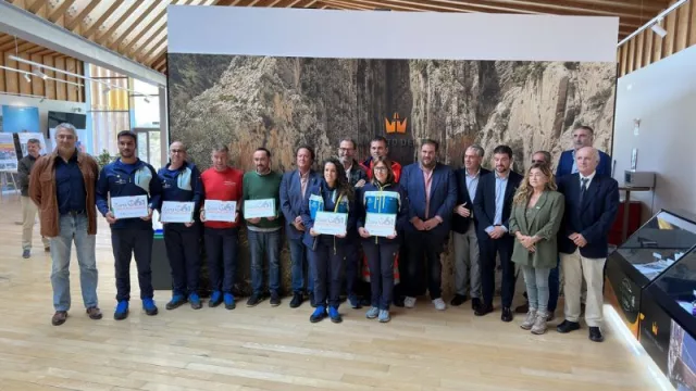 El Caminito del Rey, primera senda cardioprotegida del país, ha recibido el reconocimiento de Zona Cardioasegurada 061