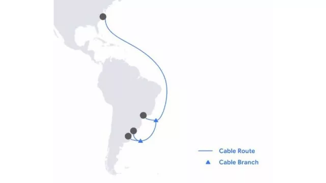 Telxius (Telefónica) se une a Google en el cable submarino 'Firmina' (que conectará EE.UU, Brasil y Argentina)