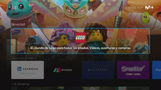 Movistar Plus+ incorpora la Living App de LEGO® a su oferta de televisión (contenidos multimedia y compra directa de productos)