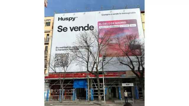 Huspy lanza “Lo inimaginable”, su nueva campaña de marketing con la que apuestan por vender el cielo en pleno Madrid