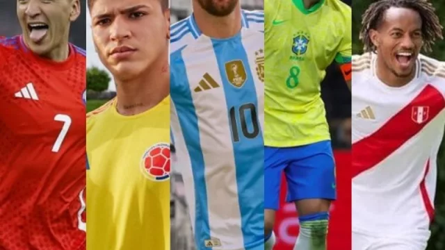 Los sponsors técnicos de los 16 equipos de la Copa América 2024 (Adidas 8, Nike 3, Puma 2, Marathon 2 y Reebok 1)