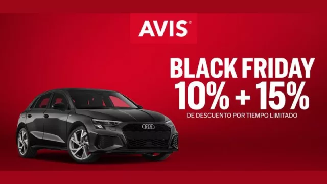 AVIS se suma al Black Friday con la promoción 10% + 15% (una oferta disponible hasta el 1 de diciembre)