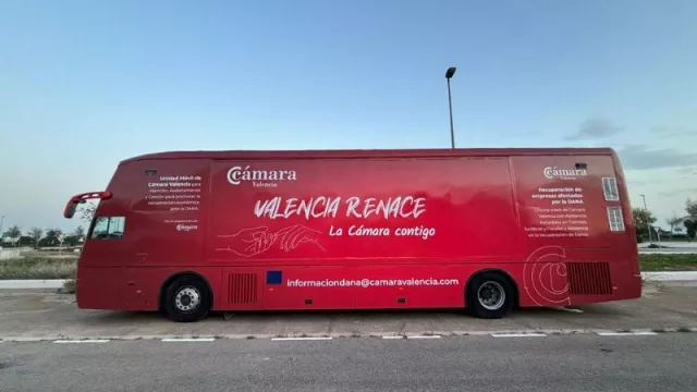 Cámara Valencia desplaza una unidad móvil a los polígonos afectados por la DANA para proporcionar atención y asesoramiento a las empresas afectadas