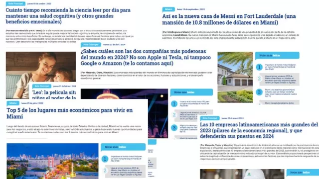 Las 10 notas más leídas del 2024 (desde los lugares más económicos para vivir en Miami hasta cómo es la nueva mansión de Messi en Fort Lauderdale)