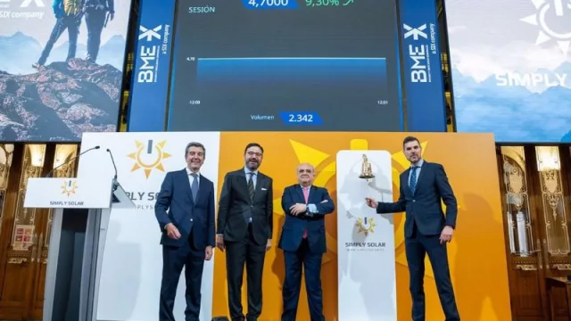 Simply Solar debuta en BME Scaleup con un alza de un 9,3% y eleva capitalización a 5,2 millones