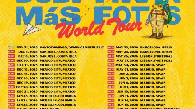 Bad Bunny redefine el éxito de las giras mundiales: en una semana la gira ha vendido más de 2.6 M de entradas para 54 shows en 18 países