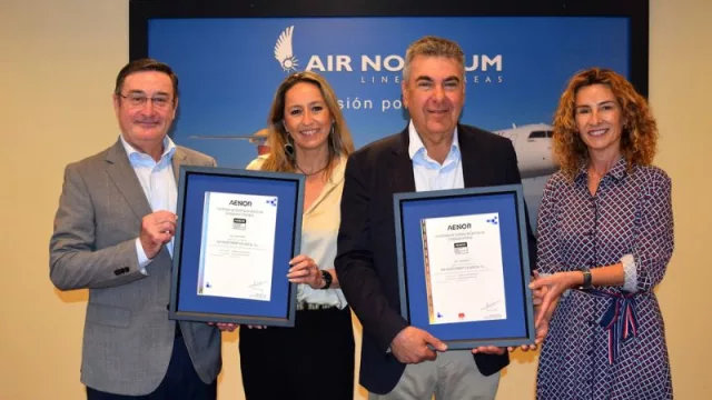 Air Nostrum se convierte en la primera aerolínea en obtener la doble certificación AENOR de Compliance UNE 19601 y UNE 19602