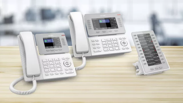 Snom amplía la serie D8xx con elegantes modelos blancos