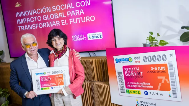South Summit y Grupo Social ONCE presentan el cupón conmemorativo de South Summit Madrid 2026