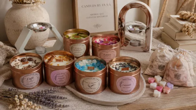 Candles by Emma impulsa sus velas aromáticas y wax melts