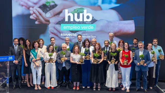 Konecta Foundation entrega los reconocimientos de su programa 'Hub Empleo Verde' en Madrid, que lleva a cabo con el apoyo de JPMorganChase