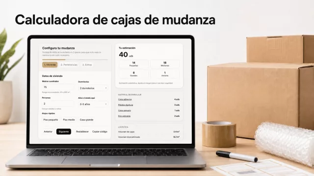 TeleCajas lanza una calculadora gratuita para saber cuántas cajas hacen falta en una mudanza