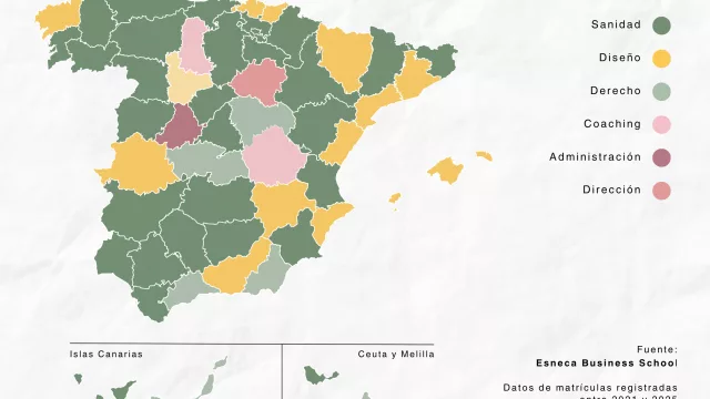 Mapa de la formación online en España: el estudio de Esneca Business School revela qué estudian los adultos españoles y desde dónde