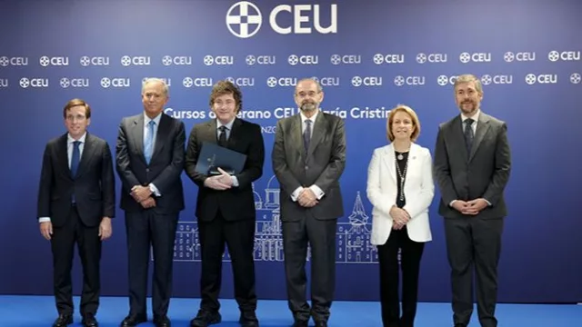 Milei sobre política y economía en los Cursos de Verano del CEU: "Hay un conjunto de valores que no son negociables"