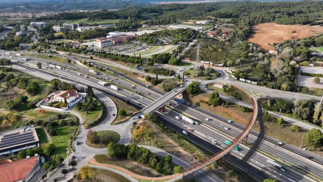 COPISA construirá la nueva pasarela ciclopeatonal sobre la AP-7 en Sant Cugat del Vallès