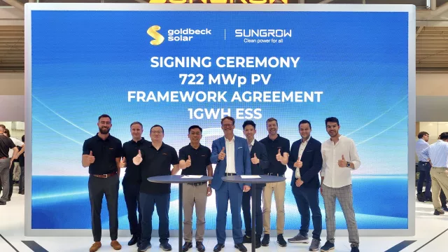 Sungrow y GOLDBECK SOLAR firman el mayor proyecto fotovoltaico de Europa (722 MWp)