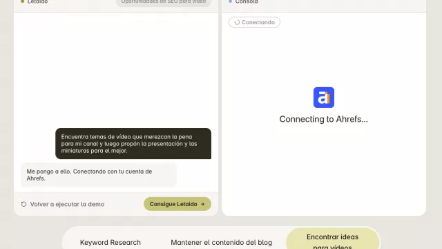 Ahrefs lanza Letaido como espacio de trabajo con agentes de IA para equipos de marketing