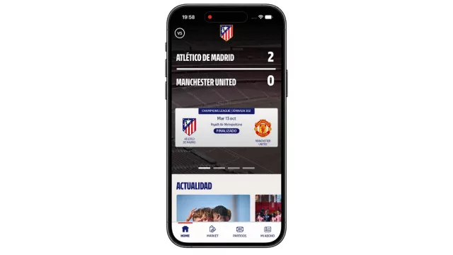 El Atletico de Madrid no solo ficha talento argentino para la cancha: su nueva app oficial ha sido desarrollada por la argentina Veritran